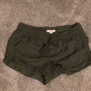 Olive green shorts
